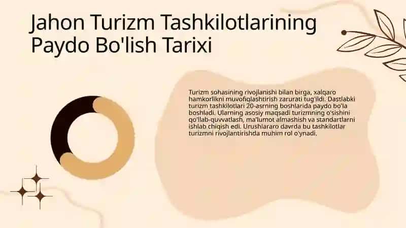 Jahon turizm tashkilotlari 4