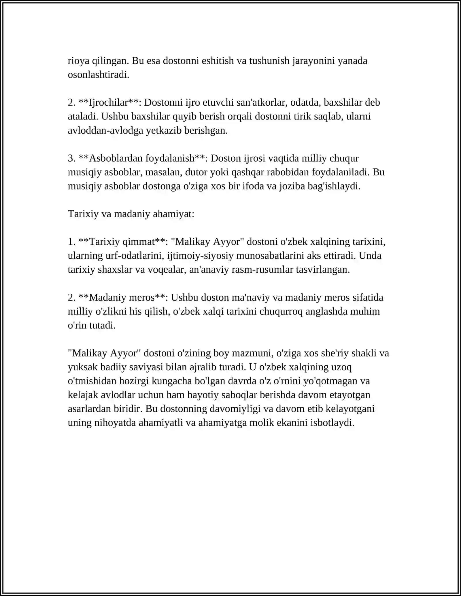 MALIKAY AYYOR DOSTONI 4