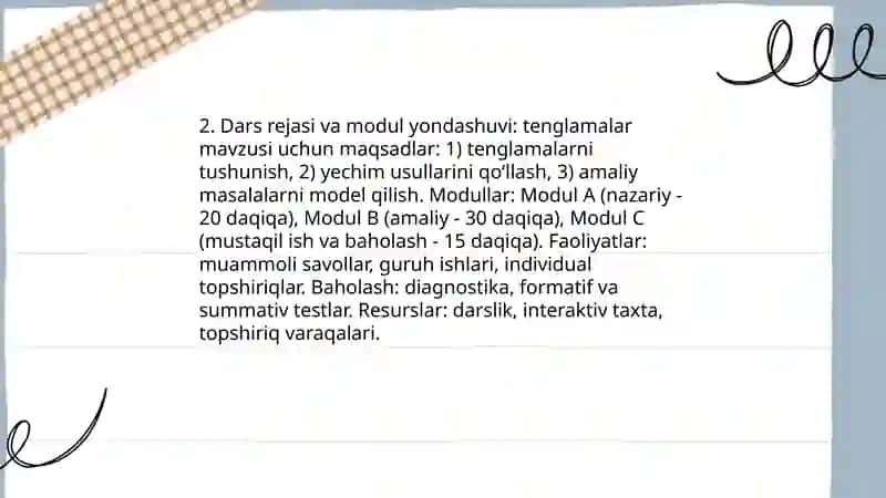 Tenglama va tengsizliklarni oʻqitish metodikasi 4