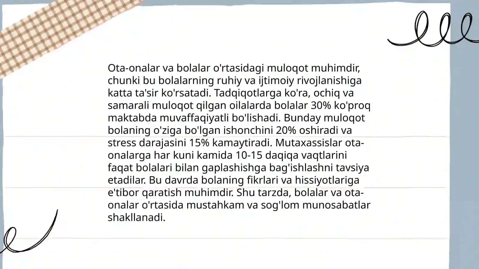 Oilada tarbiya asoslari 4