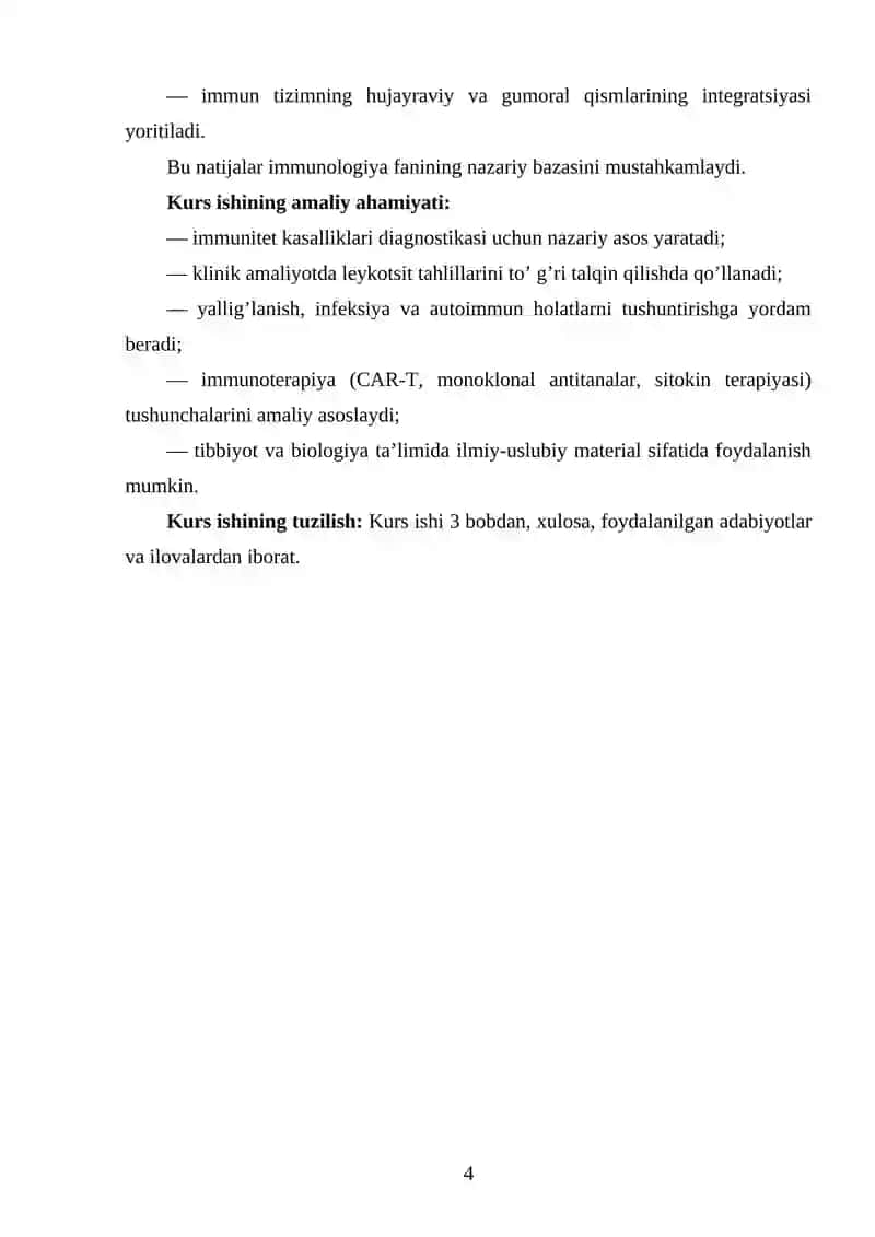 Leykotsitlarning immun javobdagi roli 4