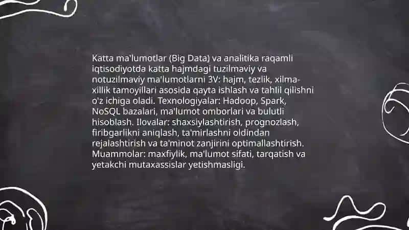 Raqamli iqtisodiyotning asosiy texnologiyalari 4