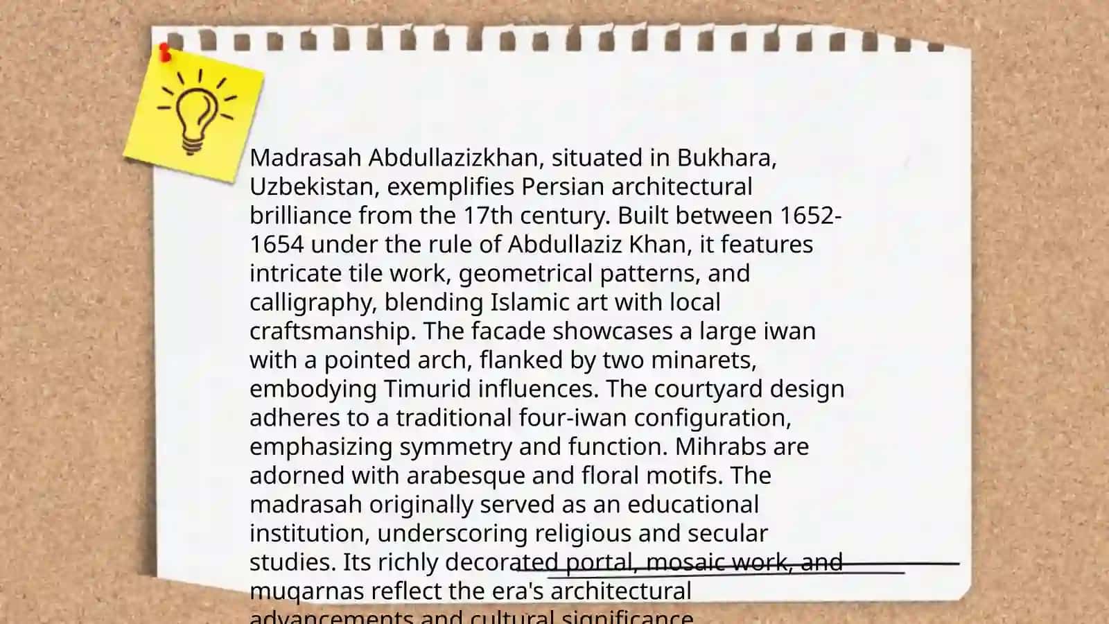 History of Madrasah Abdullazizkhan 4