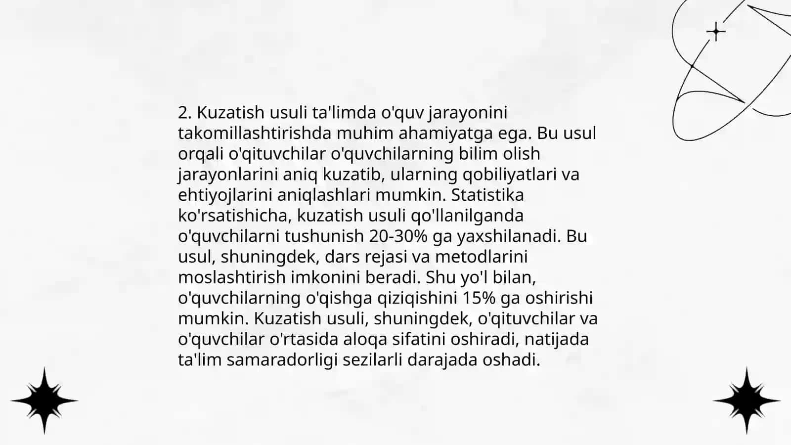 Pedagogik kuzatish ilmiy tadqiqot uslubiyati 4