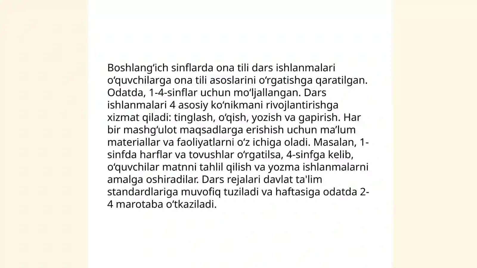 Boshlang‘ich sinflarda matematika dars ishlanmalari 4