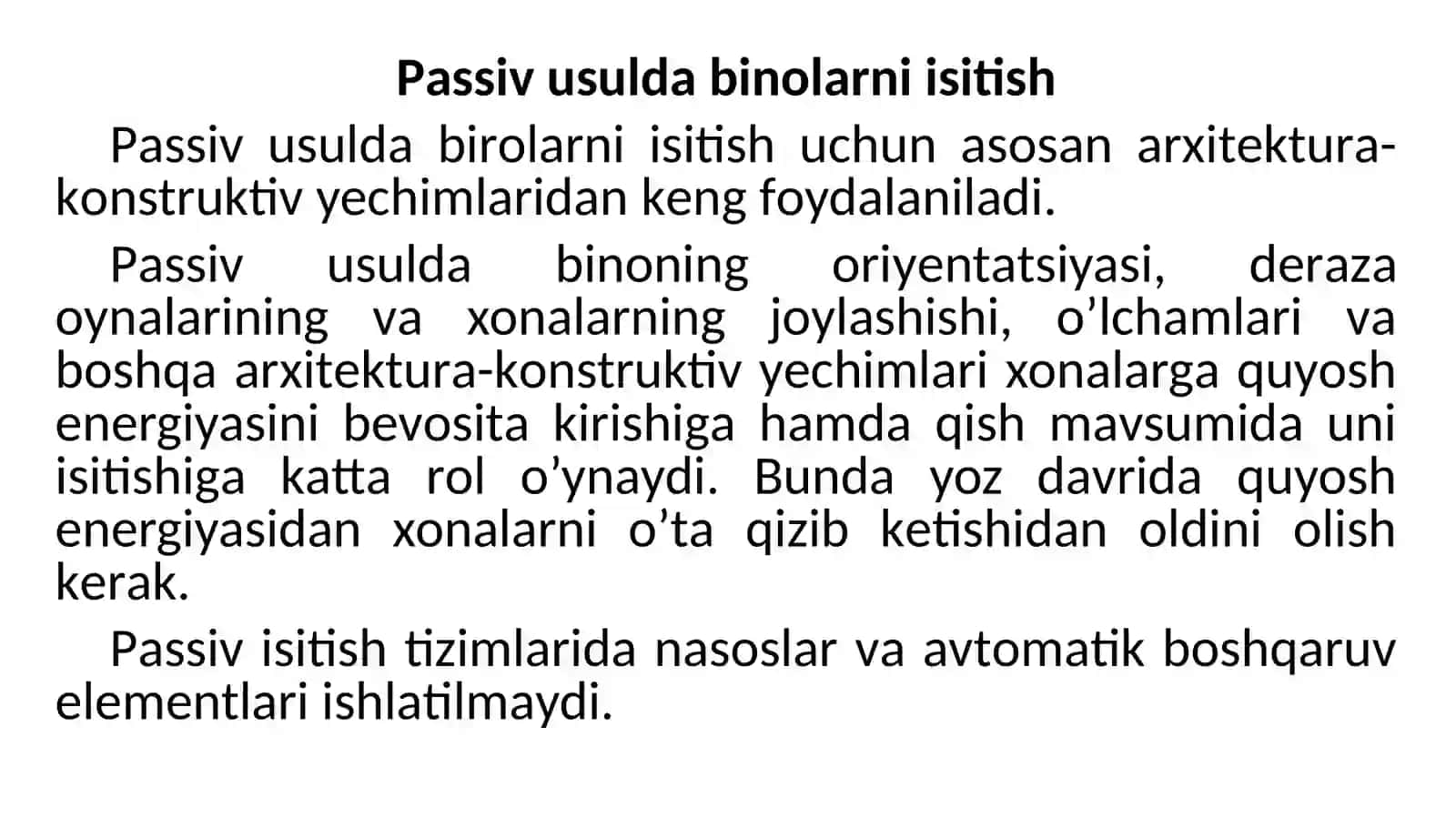 Quyoshli isitish tizimlari 4