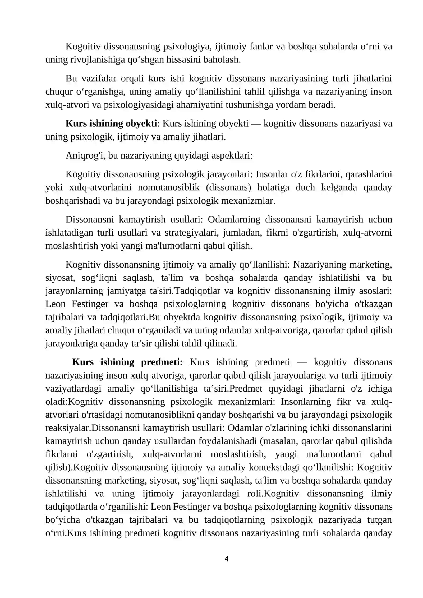 Kagnitiv dissonans nazariyasi.Tadqiqot misollar 4
