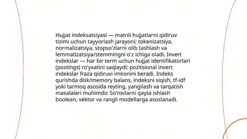 Axborotni qidirish tizimlari va ularning arxitekturasi 4