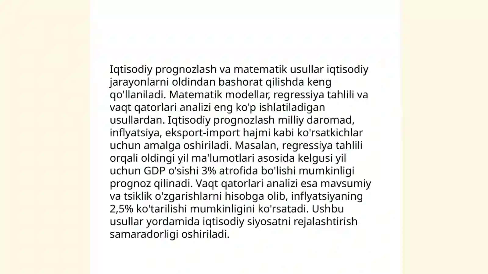 Iqtisodda matematika nima uchun kerak 4