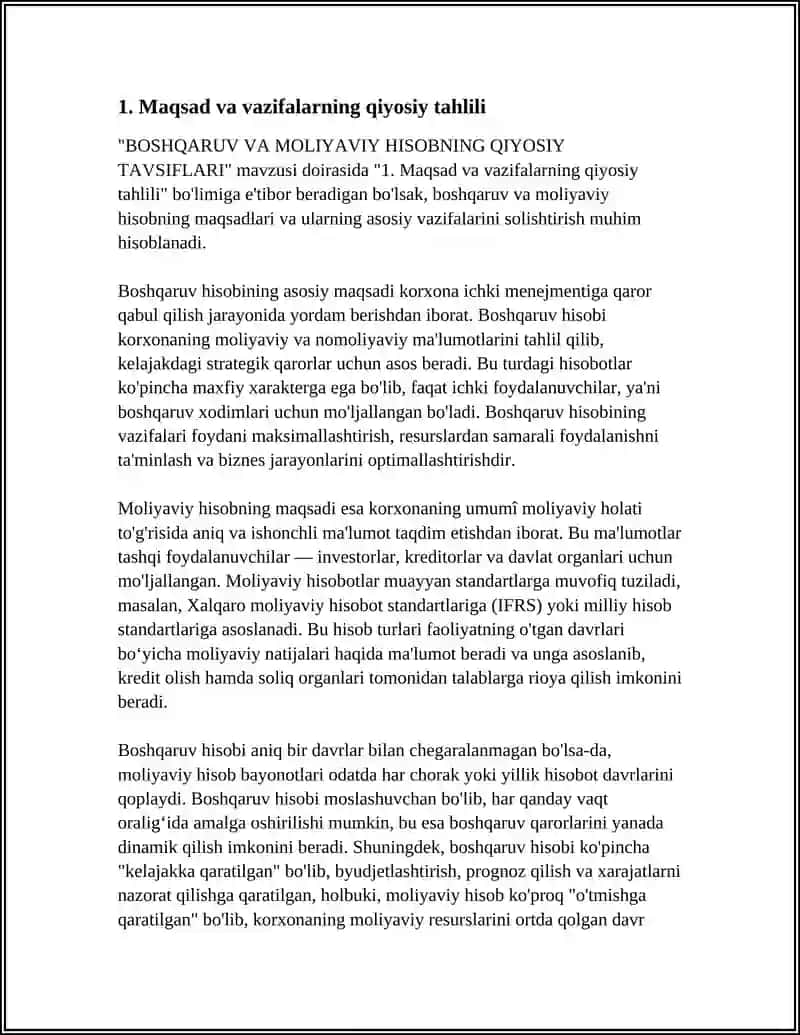 BOSHQARUV VA MOLIYAVIY HISOBNING QIYOSIY TAVSIFLARI 4