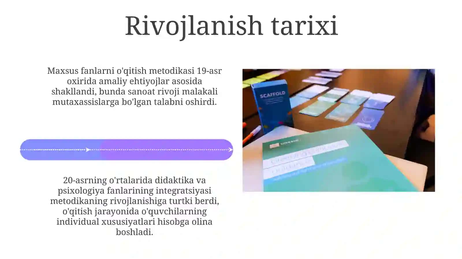 Maxsusfanlarni o'qitish metodikasining maqsadi va vazifalari 4