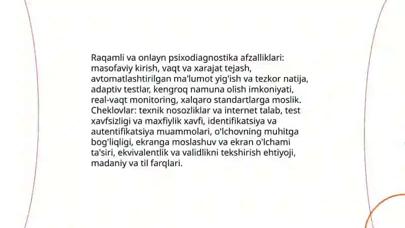 Psixologik testlashtirishning zamonaviy holatlari 4