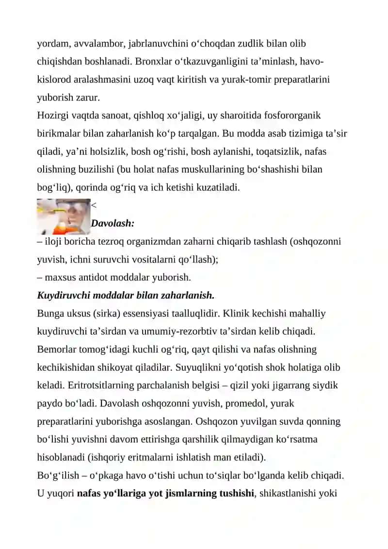 zaharlanishda birinchi yordam 4