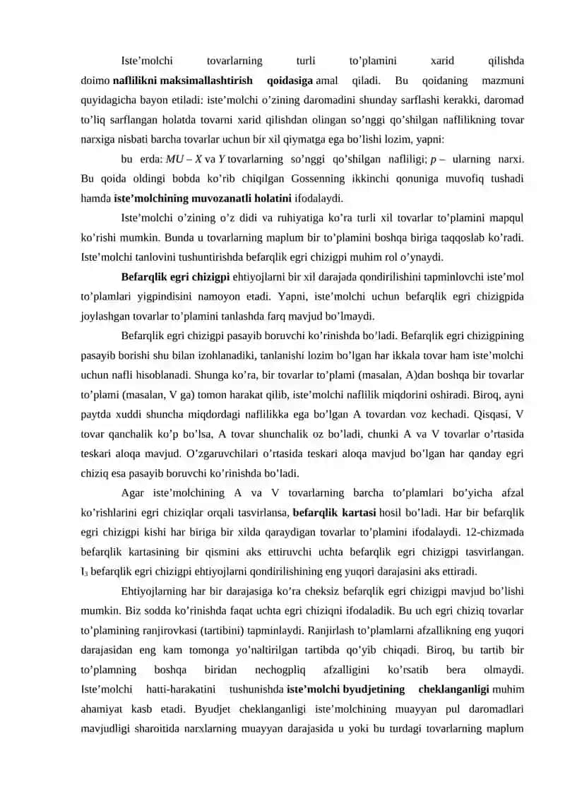 Iste’molchilar xulqi nazariyasi 4