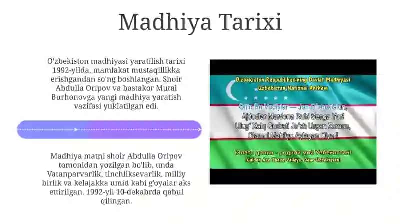 O'zbekiston Respublikasi Madhiyasi 4
