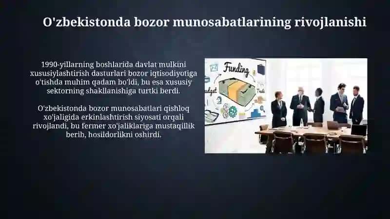 Iqtisodiy islohotlar va xususiy mulkning shakillanishi 4