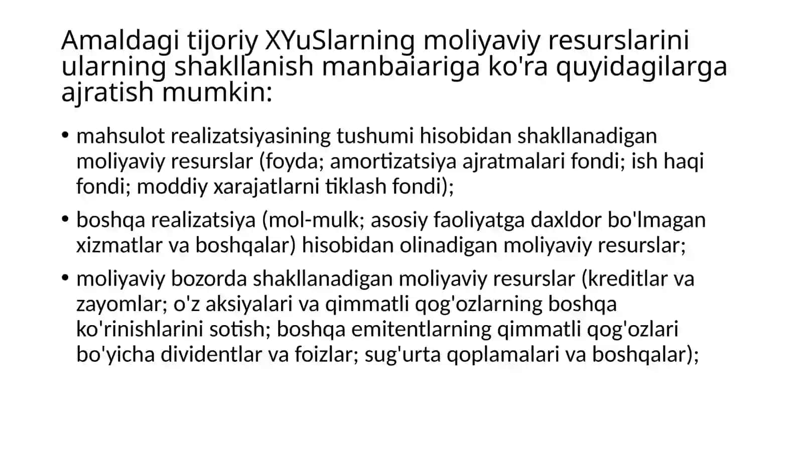 XO'JALIK YURITUVCHI SUB'EKTLARNING MOLlYAVIY RESURSLARI 4