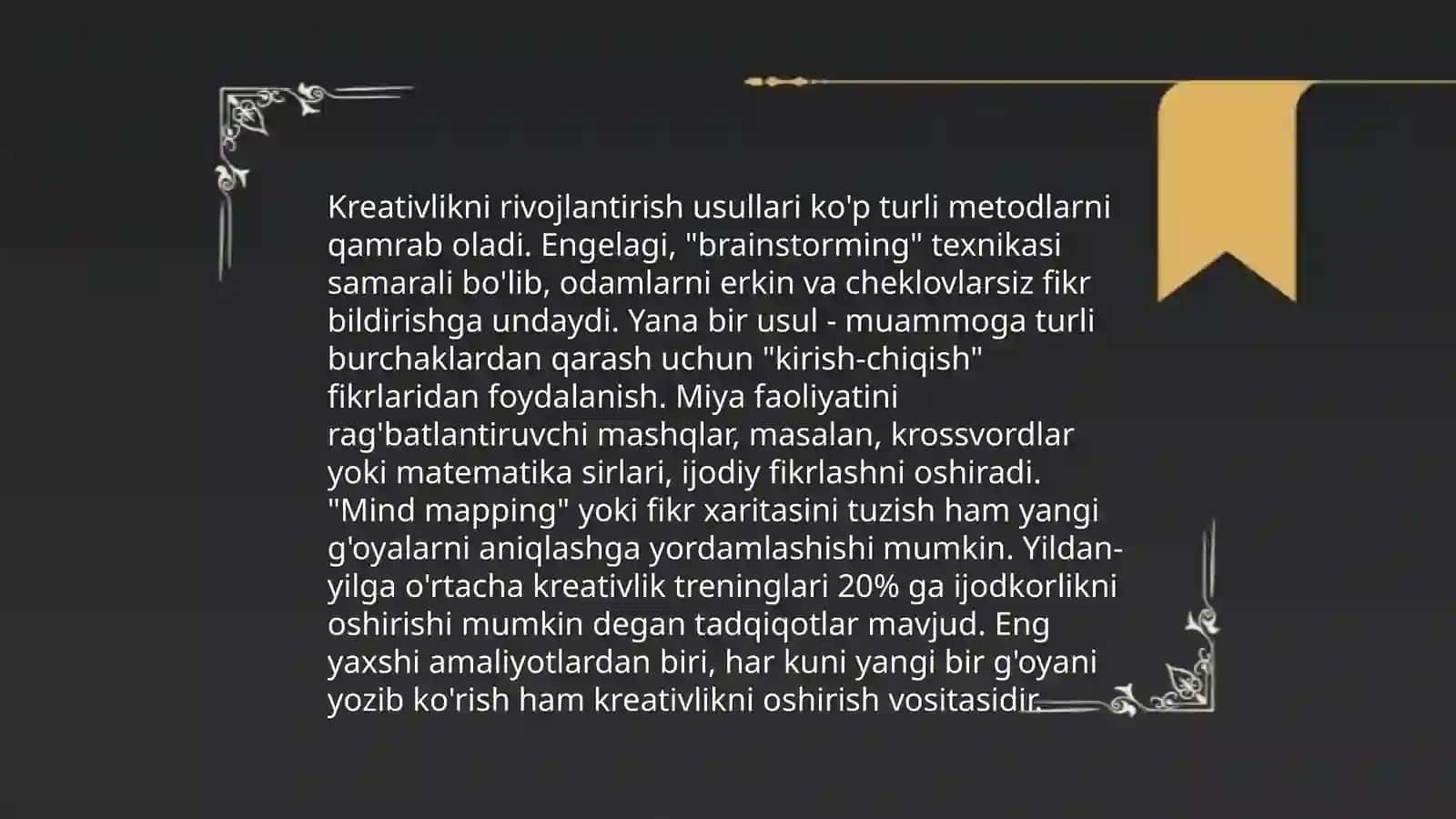 Moslashuvchan fikrlash va ijodiy yondashuv 4