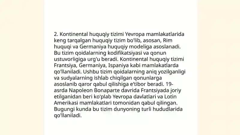 Huquqiy tizimlar turlari 4
