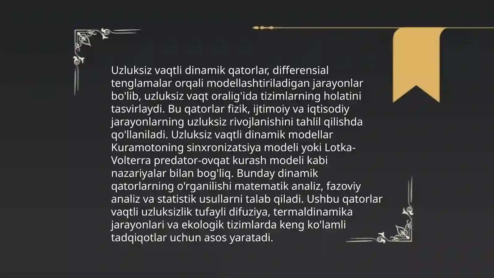Dinamika qatorlari 4