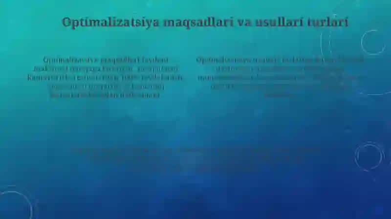 Optimal qarorlarni tanlash usullari 4