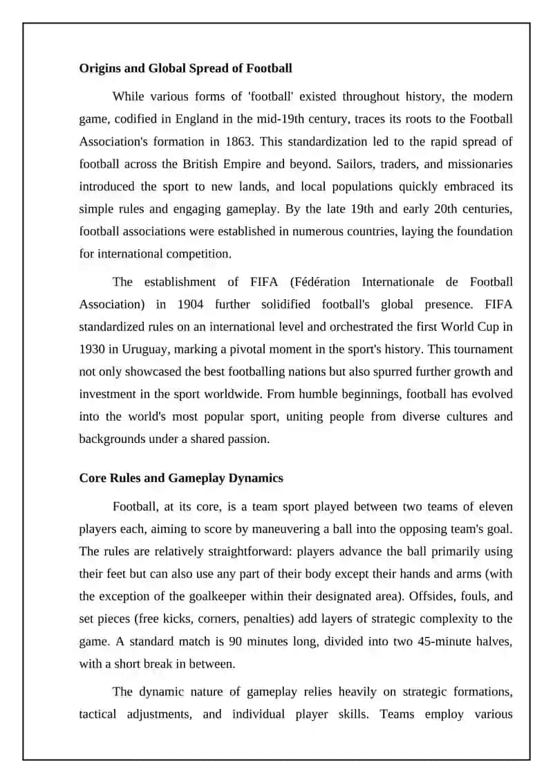 Football's Future: Challenges and Opportunities 4