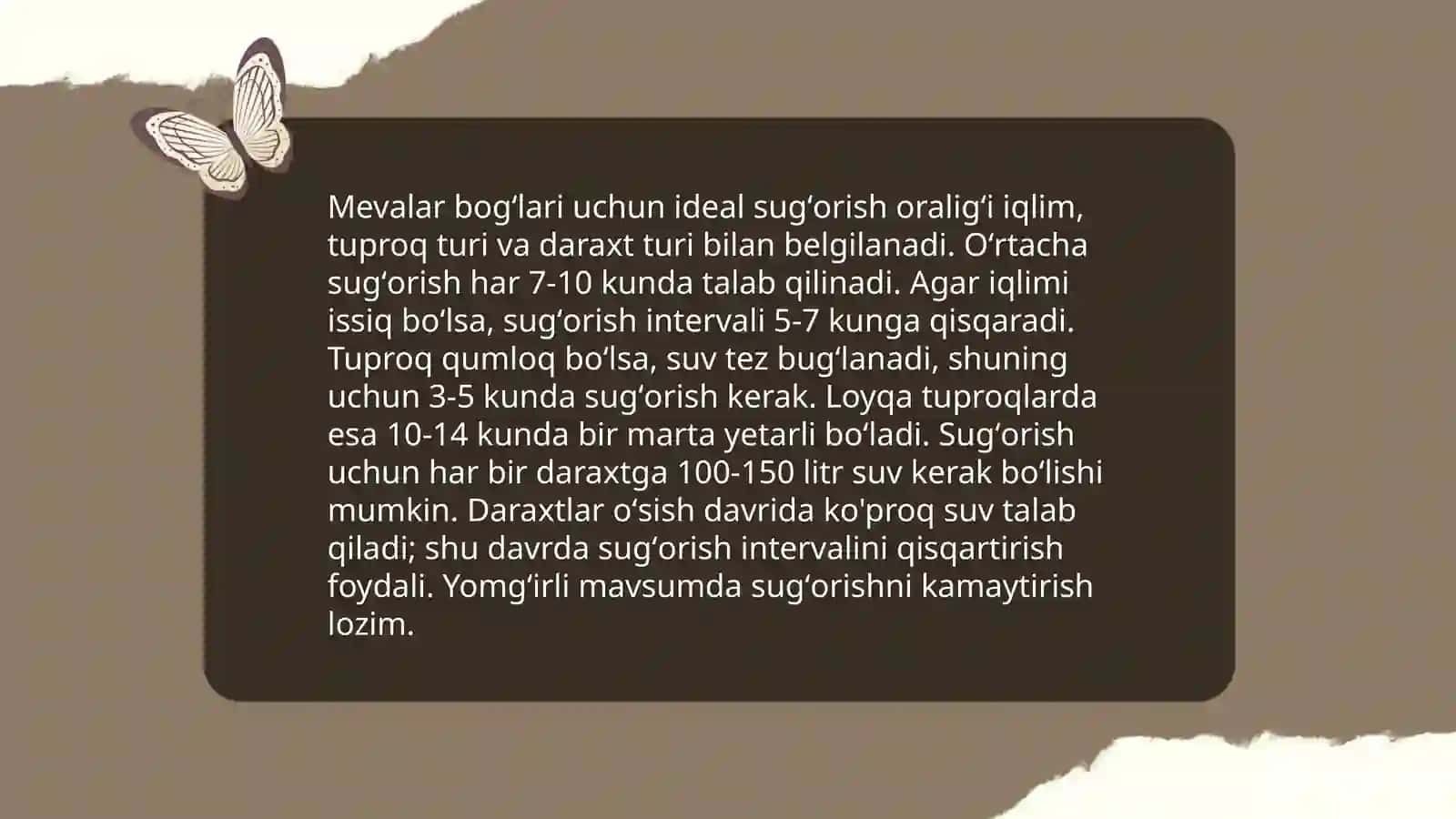 Tomchilatib sugʻorish tizimining afzalliklari 4