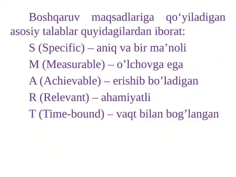 BOSHQARUV MAQSADI VA FUNKSIYALARI 4