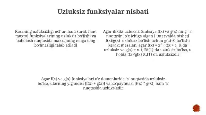 Uzluksizlik turlari 4