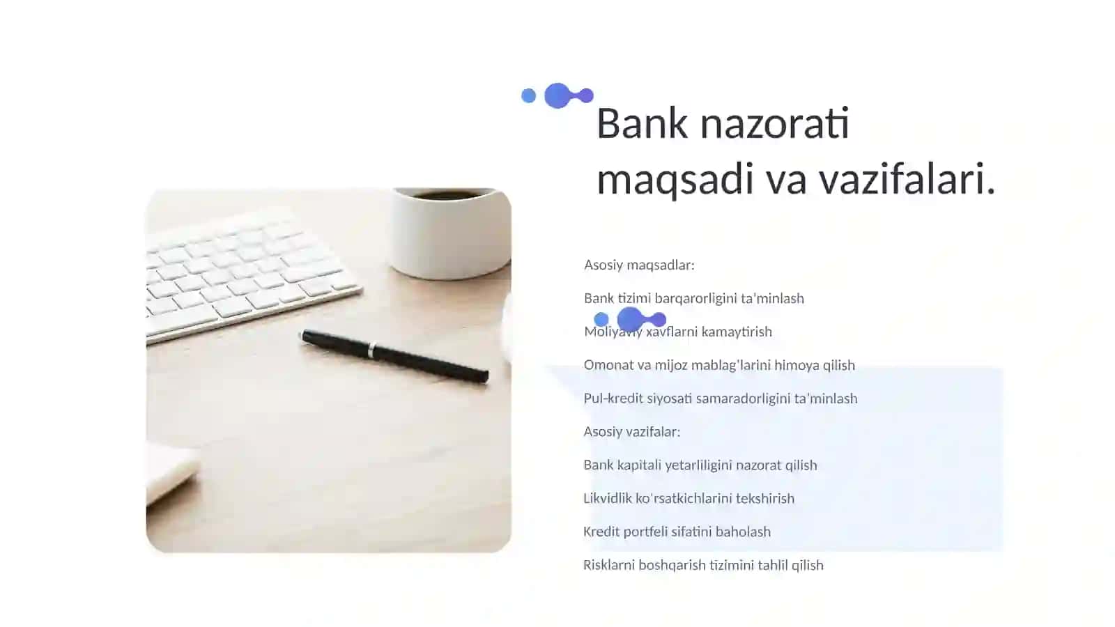 O‘zbekistonda bank nazoratini tashkil qilish asoslari 4