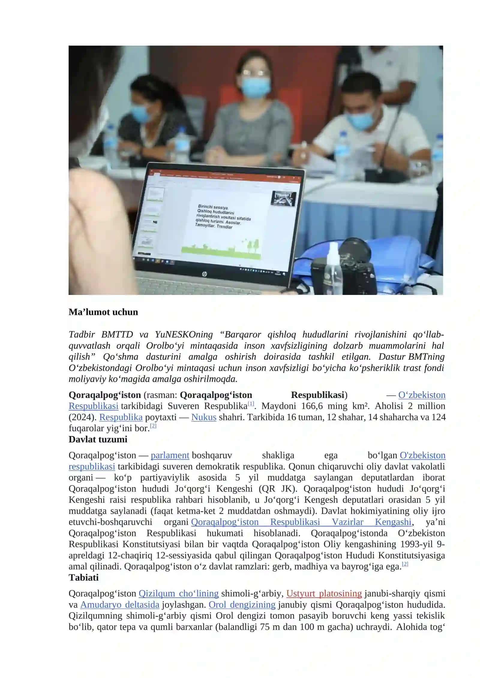 Qoraqalpog`iston Ekologik ahvoli 4