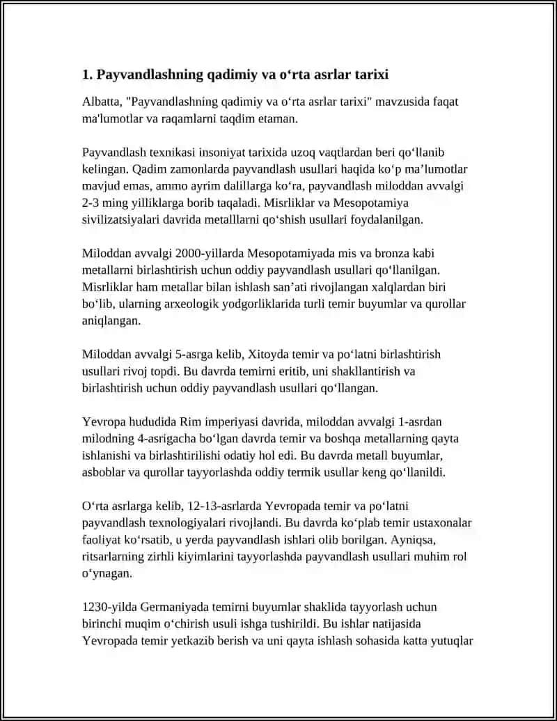 PAYVANDLASH TEXNOLOGIYASINING TARIXI VA RIVOJLANISHI 4