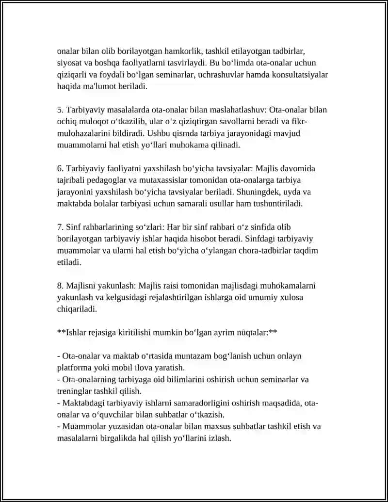 Tarbiya fanidan ota-onalar majlisi 4
