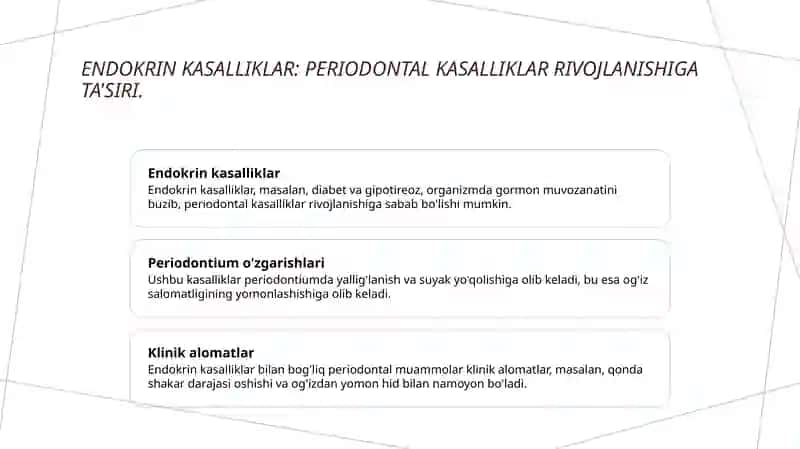 Endokrin kasalliklarda paradontdagi òzgarishi 4