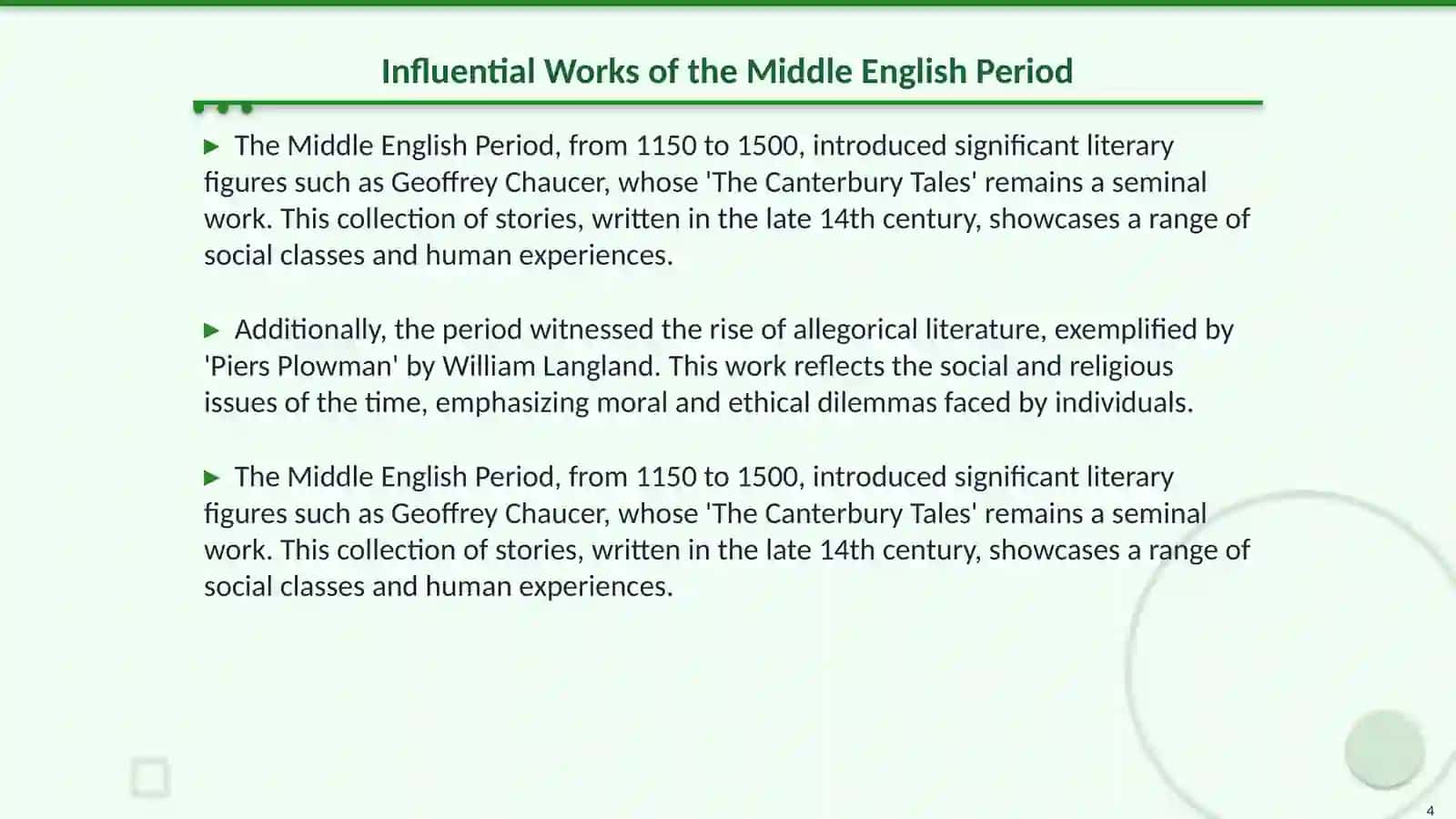 British literary periods and its famous trends 4