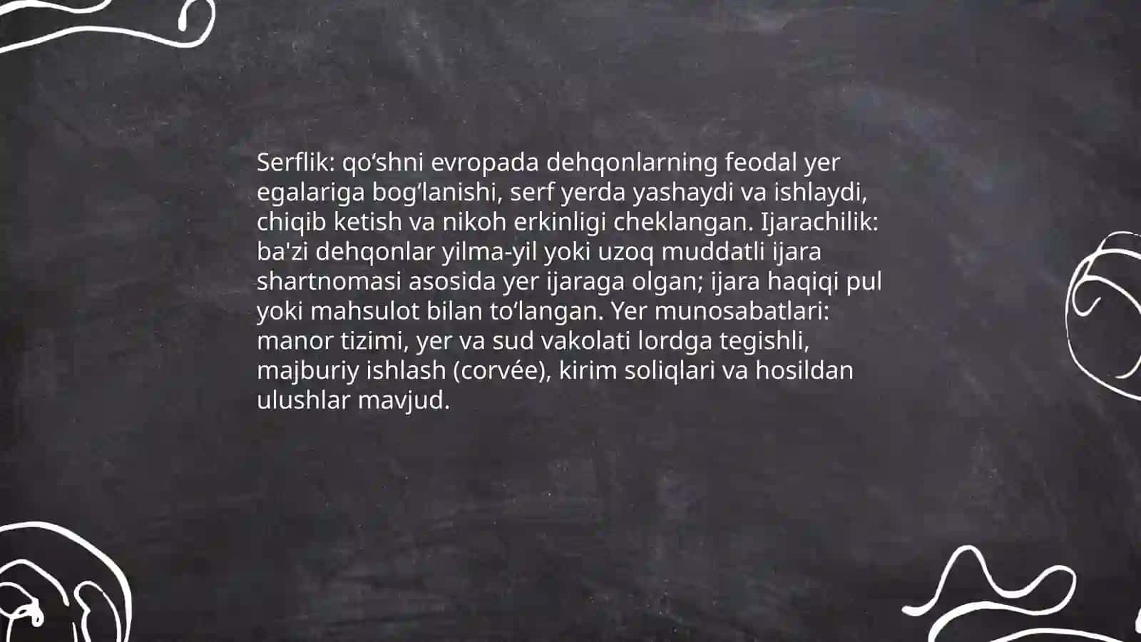 Òrta asrlarda Yevropa aholining kundalik hayoti 4