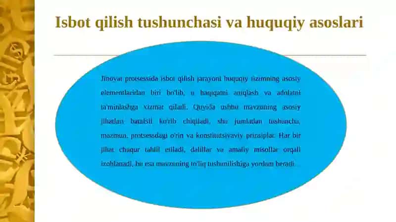 Isbotqilishning umumiy shartlari 4