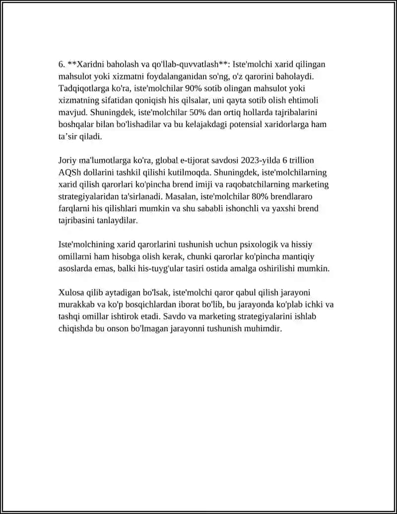 ISTEMOLCHINING BOZORDAGI HARAKATI 4