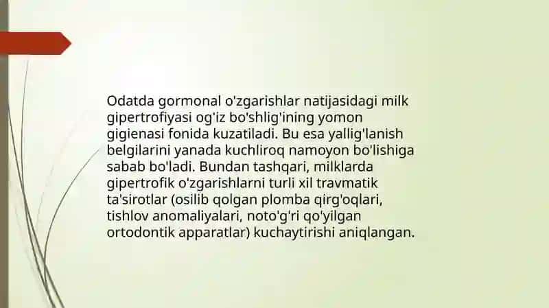 Bolalarda Pubertat Parodont Kasalliklari 4