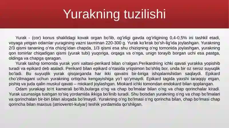 Yurak qon-tomir sistemasining yosh xususiyatlari va gigiyenasi 4
