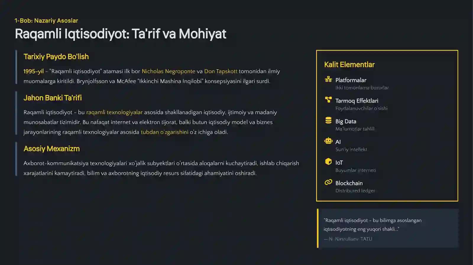 Raqamli Iqtisodiyot: Tushuncha va Rivojlanish Bosqichlari 4