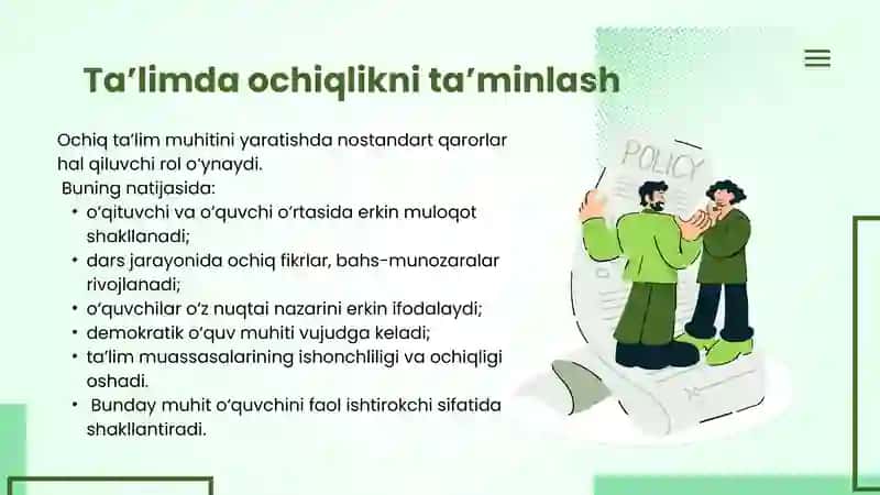 Nostandart qarorlar tushunchasi 4