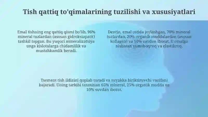 Tish qattiq to'qimalarini charxlash 4