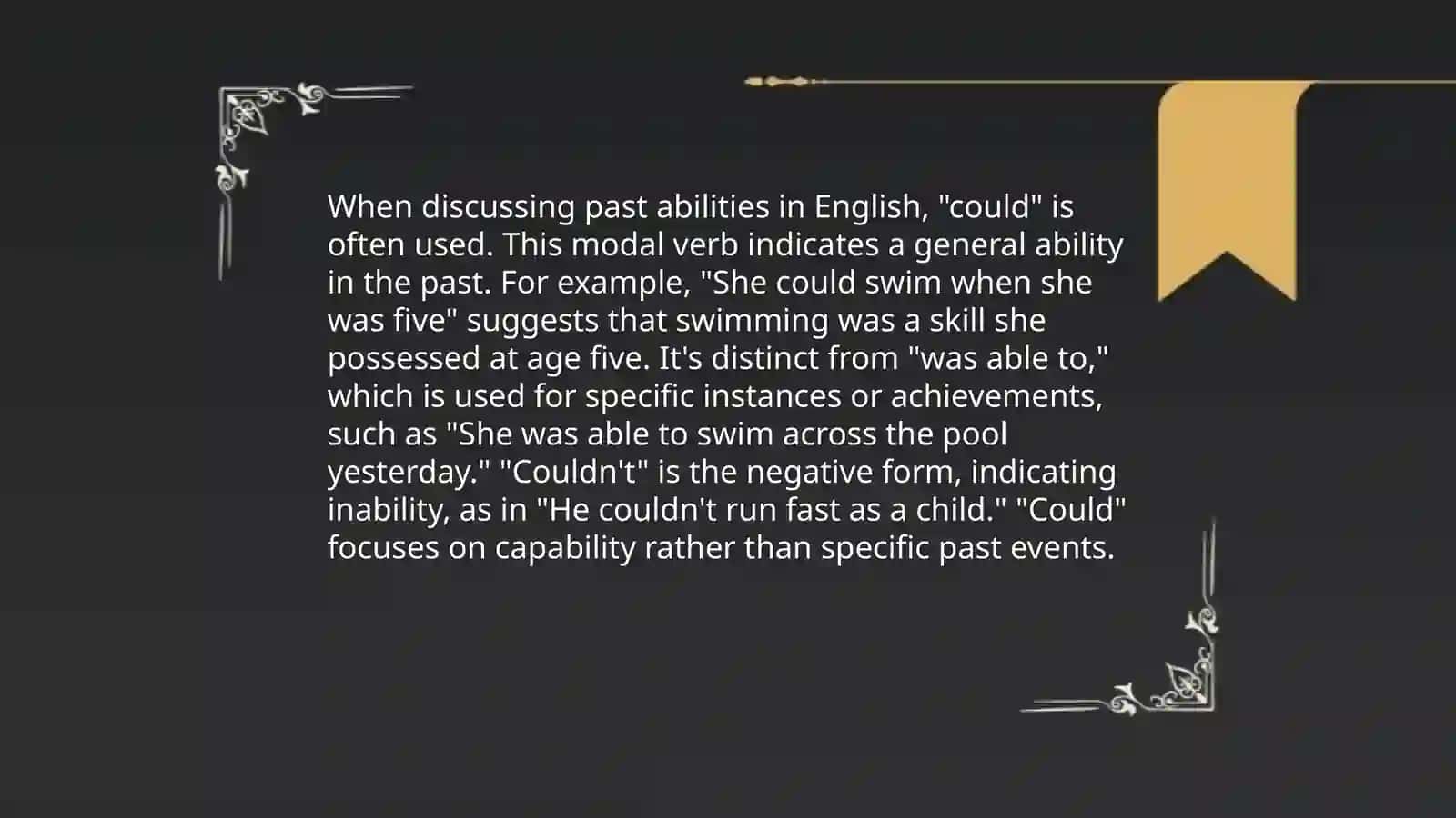 Modals 1: ability,permission,advice 4