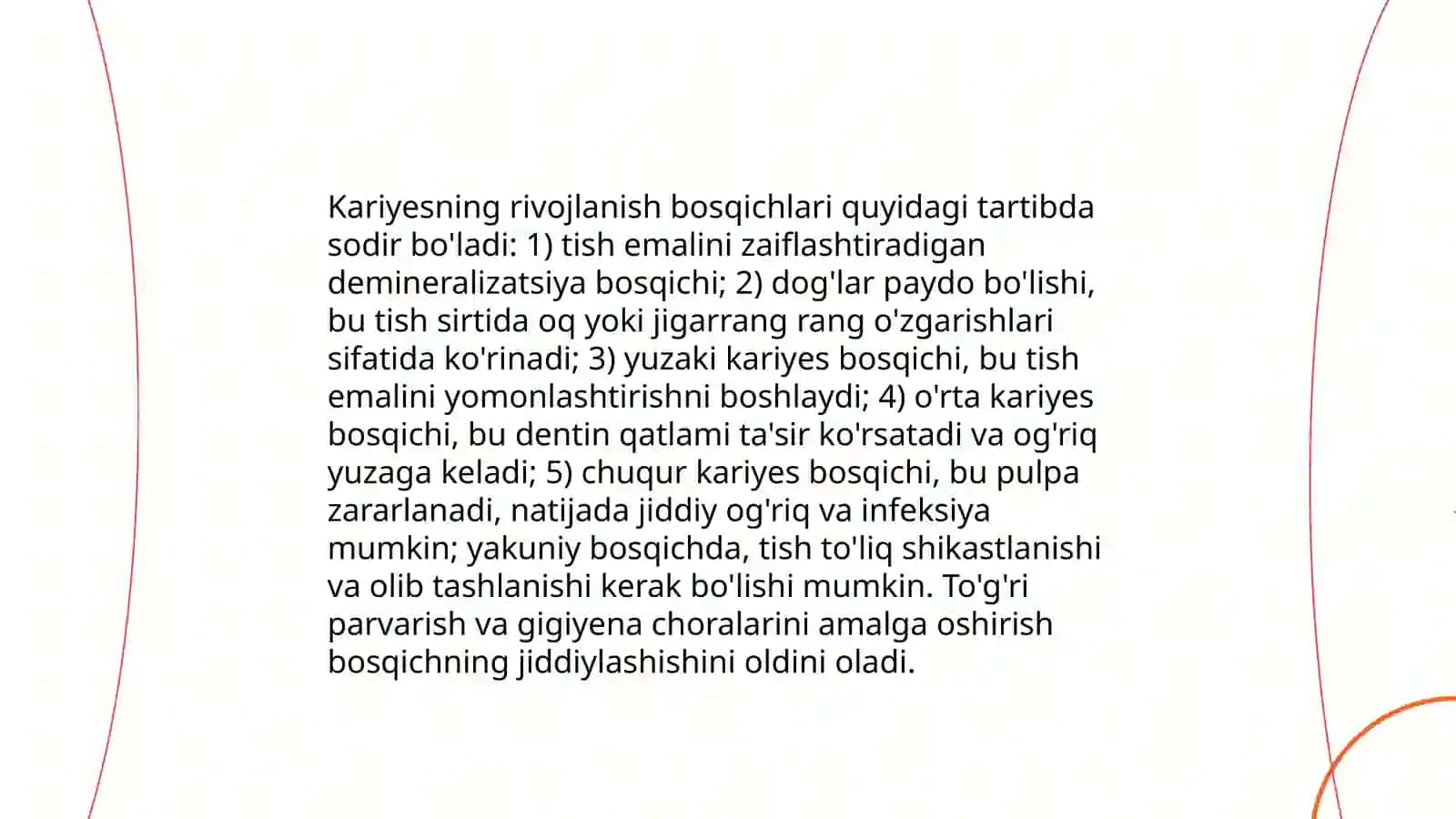 I sinf karioz bo'shlig'ini fantomlarda charxlash 4