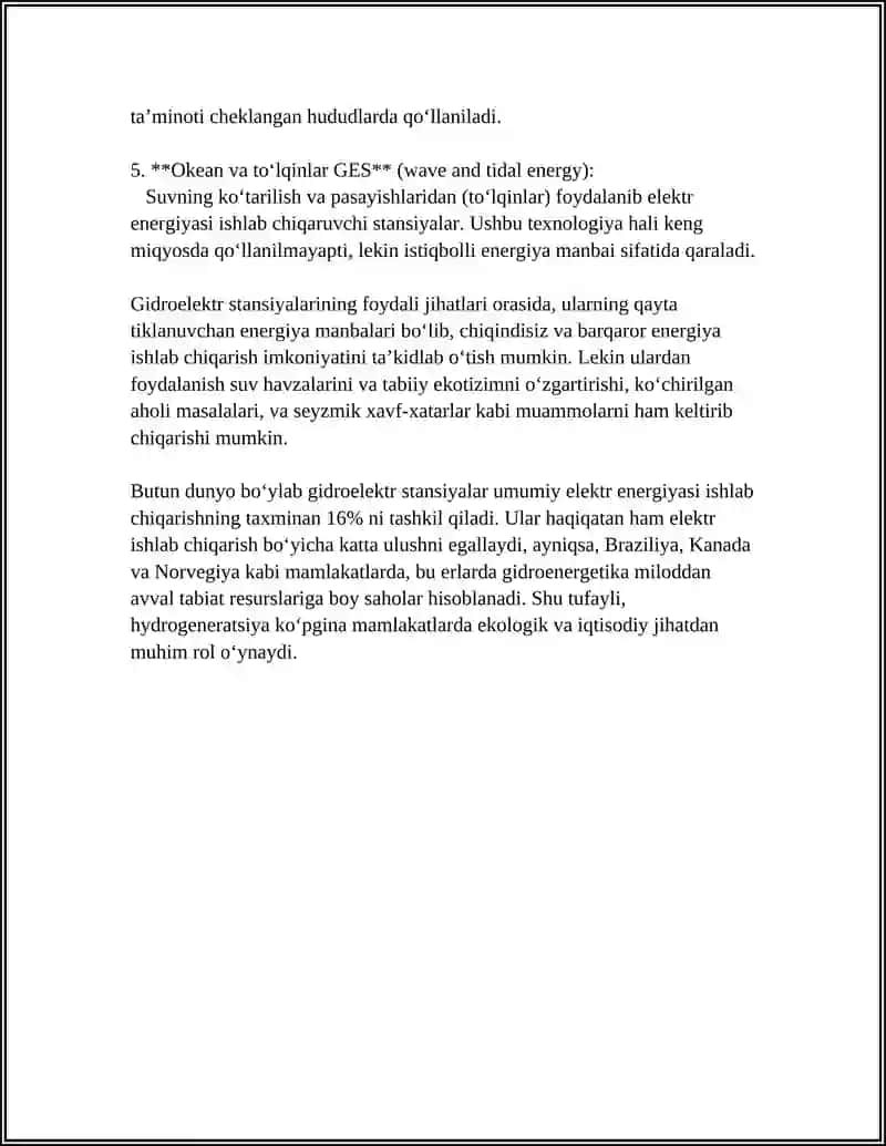 GIDROELEKTR STANSIYALARI 4