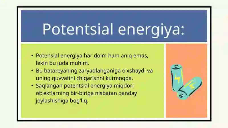 Energiya nima? 4