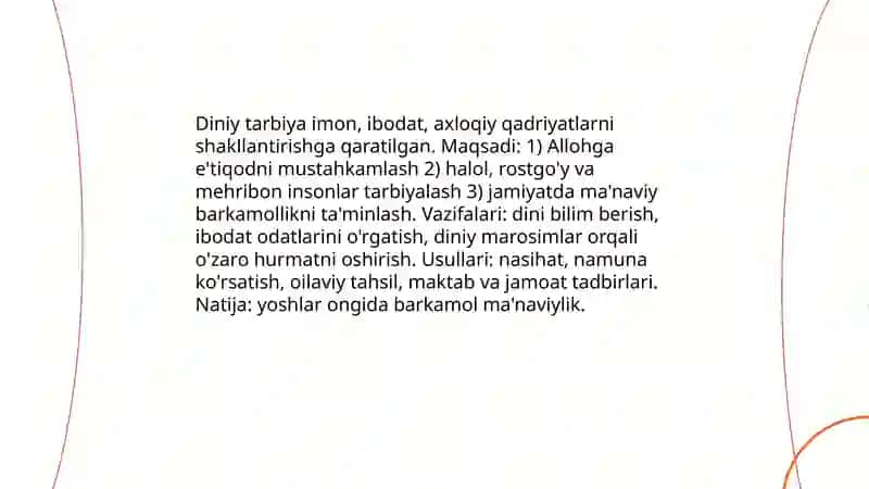 Tarbiyaning mazmuni 4