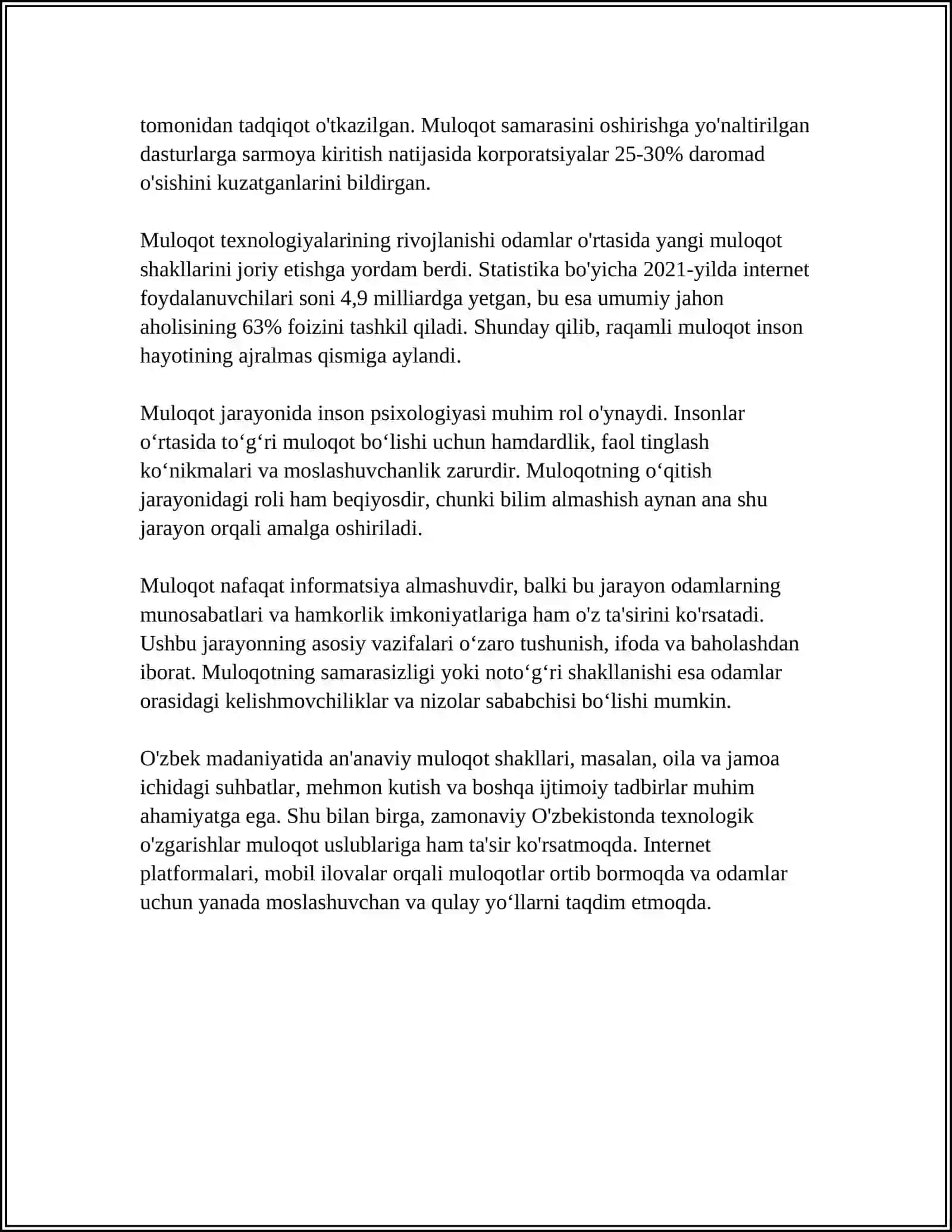 MULOQOT TO'G'RISIDA UMUMIY TUSHUNCHA 4