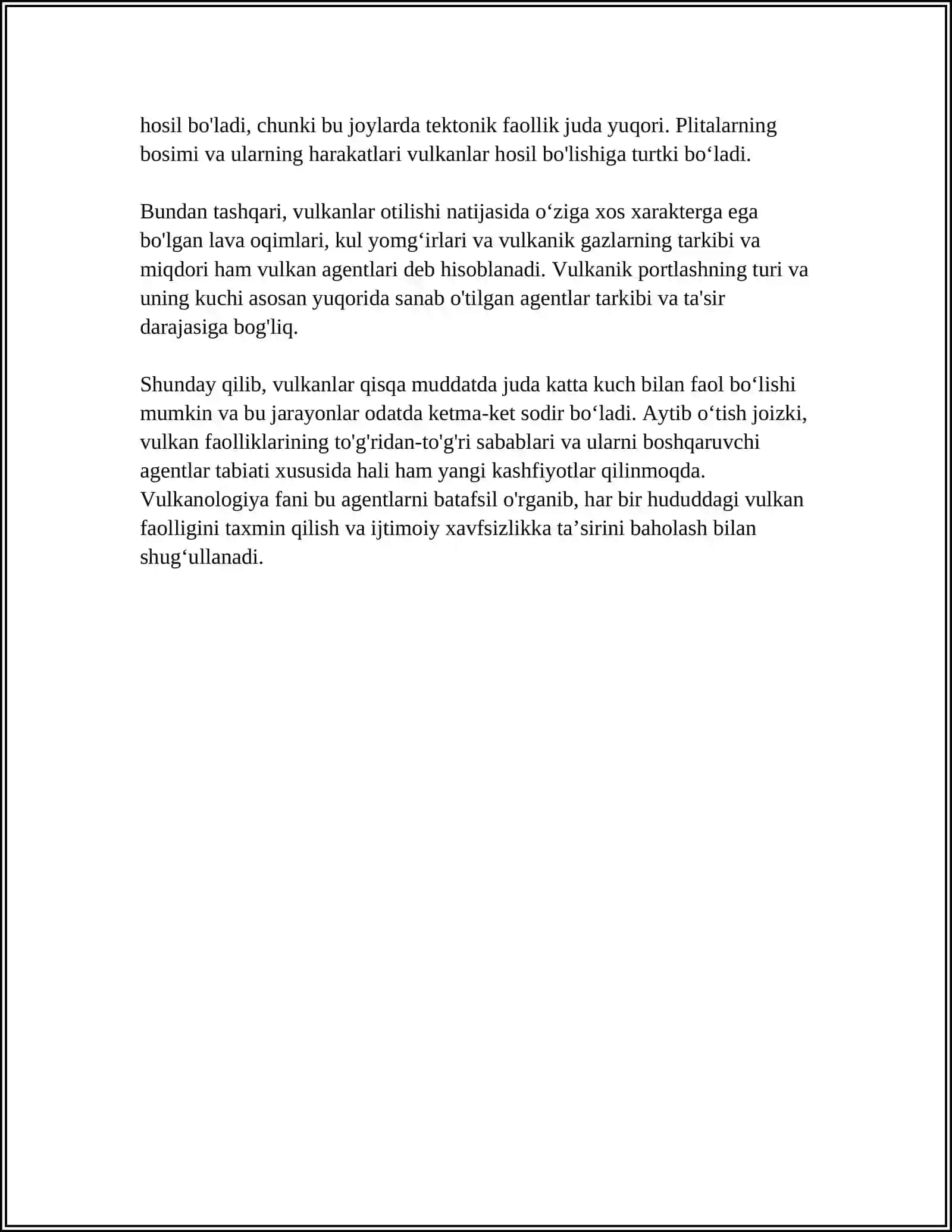 VULKANLOVCHI AGENTLARNING TURLARI VA STRUKTURASINI XOSIL QILISH 4
